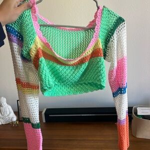 Amazon long sleeve knit top